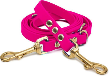 Emmy & Pepe Biothaneleine Pink 25mm 1.20m mit Gold Bolzenkarabiner – Bild 1 von 1
