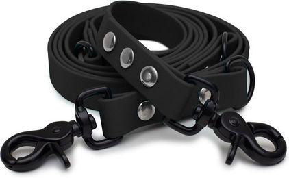 Emmy & Pepe Biothaneleine Schwarz 20mm 2.50m mit Scherenkarabiner Schwarz – Bild 1 von 1