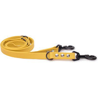 Produktbild von Emmy & Pepe Biothaneleine Sonnengelb 16mm 2.50m mit schwarzem Bolzenkarabiner