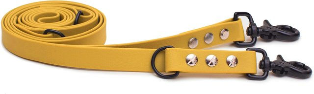 Emmy & Pepe Biothaneleine Sonnengelb 20mm 1.20m mit schwarzem Scherenkarabiner – Bild 1 von 1
