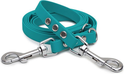 Emmy & Pepe Biothaneleine Türkis 16mm 1.20m mit silbernem Bolzenkarabiner – Bild 1 von 1