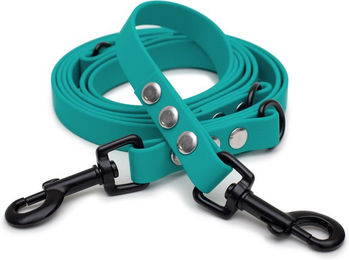 Emmy & Pepe Biothaneleine Türkis 16mm mit schwarzem Bolzenkarabiner 3m – Bild 1 von 1