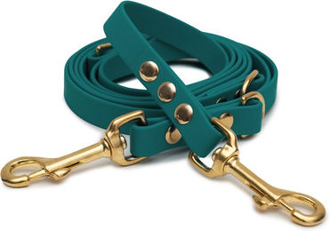 Emmy & Pepe Biothaneleine Waldgrün 16mm 3m mit Bolzenkarabiner Gold – Bild 1 von 1