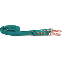 Produktbild von Emmy & Pepe Biothaneleine Waldgrün 16mm 3m mit Bolzenkarabiner Rosegold