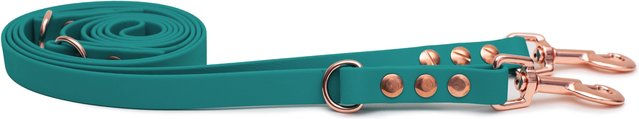 Emmy & Pepe Biothaneleine Waldgrün 20mm 2m mit Bolzenkarabiner Rosegold – Bild 1 von 1