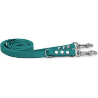 Produktbild von Emmy & Pepe Biothaneleine Waldgrün 20mm 2m mit Bolzenkarabiner Silber