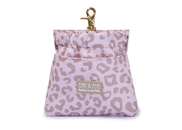 Produktbild von Emmy & Pepe Futterbeutel Leckerli-Tasche aus Metall in Rosa