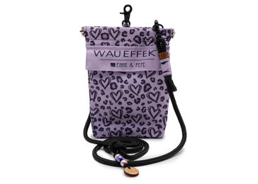 Produktbild von Emmy & Pepe Futterbeutel Wau-to-go Heart aus Stoff in Lila