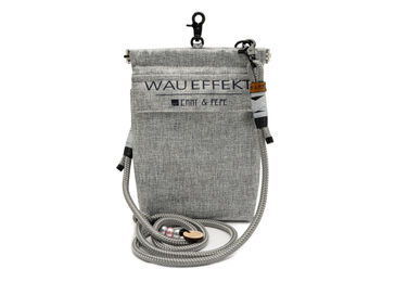 Produktbild von Emmy & Pepe Futterbeutel Wau-to-go Stone aus wasserabweisendem Stoff in Grau