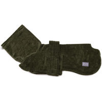 Produktbild von Emmy & Pepe Hundebademantel aus Bambusfaser Olive XL