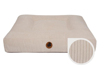 Produktbild von Emmy & Pepe Hundebett Cord Creme Eckig Größe L 120x100cm Beige