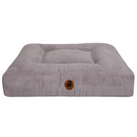 Produktbild von Emmy & Pepe Hundebett Cord Grau Eckig Größe L