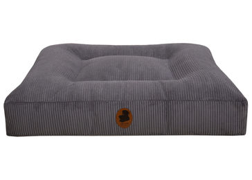 Produktbild von Emmy & Pepe Hundebett Cord Grau Eckig Größe L