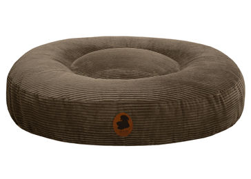 Produktbild von Emmy & Pepe Hundebett Cord Oval in Olive Grün Größe S 80x60cm