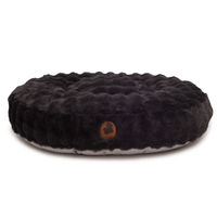 Produktbild von Emmy & Pepe Hundebett Cozy Bubble Schwarz Oval XL mit Memory Foam zur Unterstützung von Gelenken und Muskulatur 140x120cm