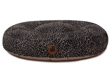 Produktbild von Emmy & Pepe Hundebett Leo Leo Silver Oval mit Memory Foam Grösse S 80x60cm