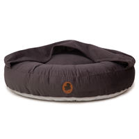 Produktbild von Emmy & Pepe Hundebett mit Höhle ZickZack Dark Grey XL 140x120cm mit Memory Foam und Öko-Tex Standard 100