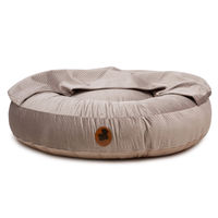 Produktbild von Emmy & Pepe Hundebett mit Höhle ZickZack in Beige XL mit Memory Foam und Öko-Tex Standard 100