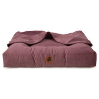 Produktbild von Emmy & Pepe Hundebett mit Höhle ZickZack Mauve S 80x60cm mit Memory Foam und Öko-Tex Standard 100