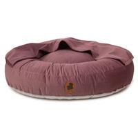 Produktbild von Emmy & Pepe Hundebett mit Höhle ZickZack Mauve XL 140x120cm mit Memory Foam und Öko-Tex Standard 100