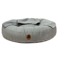 Produktbild von Emmy & Pepe Hundebett mit Höhle ZickZack Mint Oval M 100x80cm mit Memory Foam und Öko-Tex Standard 100