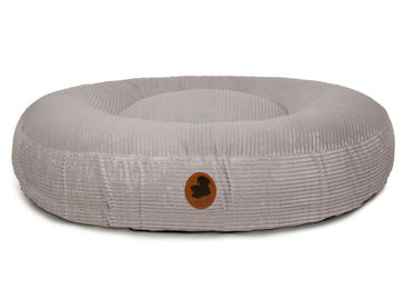 Produktbild von Emmy & Pepe Hundebett Wau-Bed Cord Hellgrau Oval Größe S 80x60cm