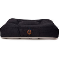 Produktbild von Emmy & Pepe Hundebett Wau-Bed Cord Schwarz Eckig S 80x60cm