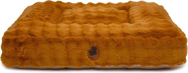 Emmy & Pepe Hundebett Wau-Bed Cozy Bubble Mustard Eckig S 80x60cm – Bild 1 von 1