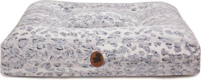 Emmy & Pepe Hundebett Wau-Bed Cozy Leo Grey Eckig S 80x60cm – Bild 1 von 1
