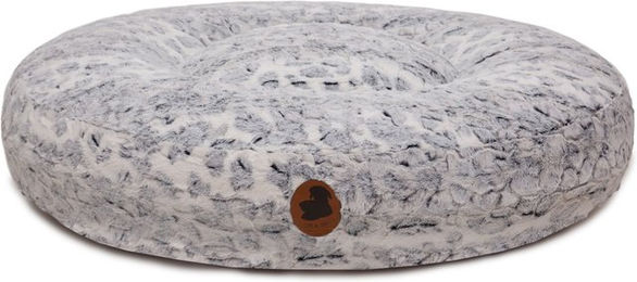 Emmy & Pepe Hundebett Wau-Bed Cozy Leo Grey Oval Größe L 120x100cm – Bild 1 von 1