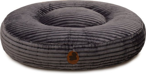 Emmy & Pepe Hundebett Wau-Bed Kuschelcord Dunkelgrau Oval Größe S 80x60cm – Bild 1 von 1