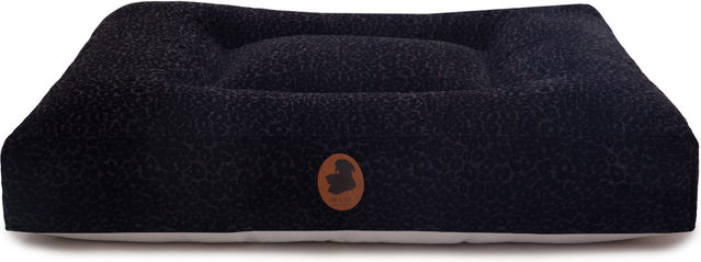 Emmy & Pepe Hundebett Wau-Bed Leo Leo Black Eckig M 100x80cm – Bild 1 von 1