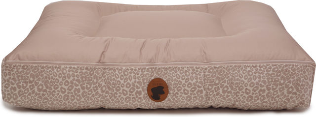 Emmy & Pepe Hundebett Wau-Bed Leo Leo Taupe Eckig S 80x60cm – Bild 1 von 1