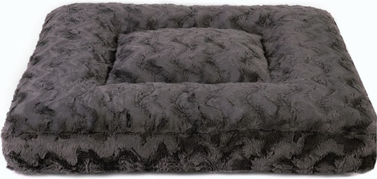 Emmy & Pepe Hundebett Wau-Bed Wild Wave Dunkelgrau Eckig XL 140x120cm – Bild 1 von 1