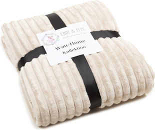 Emmy & Pepe Hundedecke aus Kuschelcord in Creme Größe L 120x100cm – Bild 1 von 1