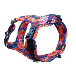 Emmy & Pepe Hundegeschirr Dahlia Y-Geschirr aus Polyester wasserabweisend Bunt S/M – Bild 1 von 1