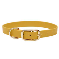 Produktbild von Emmy & Pepe Hundehalsband Biothane wasserabweisend Sonnengelb Gold Größe L 39-49cm