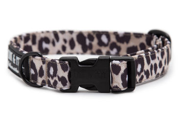 EMMY&PEPE Hundehalsband Leo Dark aus Stoff wasserabweisend Grösse L 33-52 cm – Bild 1 von 1