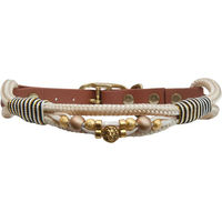 Produktbild von Emmy & Pepe Hundehalsband Mufasa aus Biothane in Braun und Gold Größe S