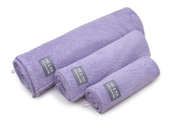 Produktbild von Emmy & Pepe Hundehandtuch aus Bambusfaser Lila M 100x70cm