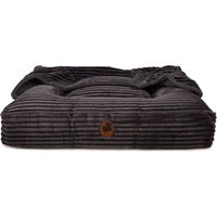 Produktbild von Emmy & Pepe Hundehöhle Wau-Bed aus Kuschelcord in Dark Grey Eckig XL 140x120cm