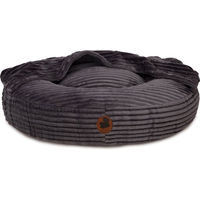 Produktbild von Emmy & Pepe Hundehöhle Wau-Bed Kuschelcord Dark Grey Oval S 80x60cm