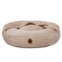 Produktbild von Emmy & Pepe Kuschelhöhle aus Cord in Creme Oval Größe S 80x60cm