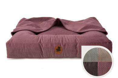 Produktbild von Emmy & Pepe Kuschelhöhle ZickZack Taupe Eckig M 100x80cm aus Stoff