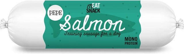 Produktbild von Emmy & Pepe PAKA ZWIERZAKA PEPE Meat Snack Lachswurst für Hunde 200g - 200 g