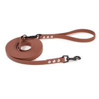 Produktbild von Emmy & Pepe Schleppleine aus Biothane für Hunde mittlerer Rassen Braun Schwarz 5m - 5 m