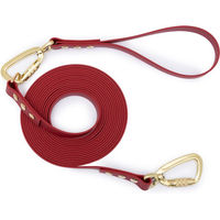 Produktbild von Emmy & Pepe Schleppleine mit abnehmbarer Handschlaufe Magenta 10m 20mm Gold