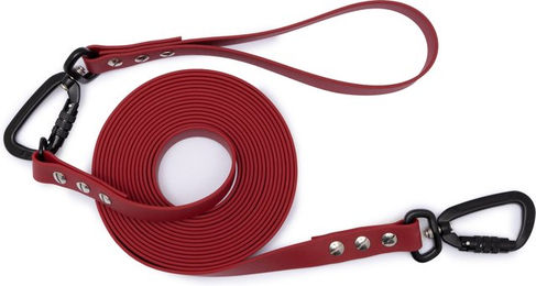 Emmy & Pepe Schleppleine mit abnehmbarer Handschlaufe Magenta 15m 25mm Schwarz – Bild 1 von 1