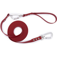 Produktbild von Emmy & Pepe Schleppleine mit abnehmbarer Handschlaufe Magenta 15m 25mm Silber