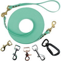 Produktbild von Emmy & Pepe Schleppleine mit abnehmbarer Handschlaufe Mint 15m 16mm Schwarz
